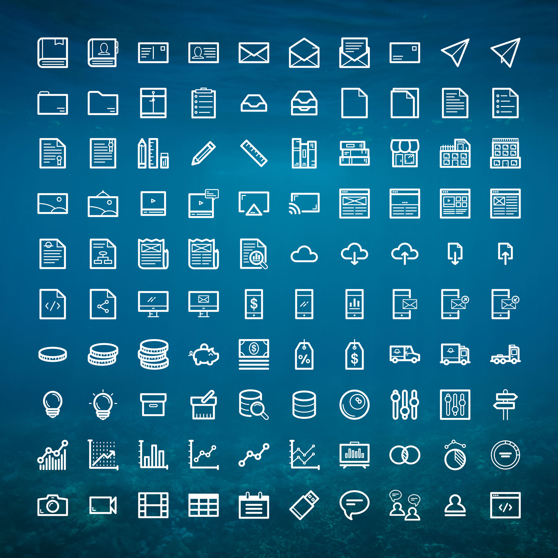 Icon Designs used on tylerbrooksdesigns webpage